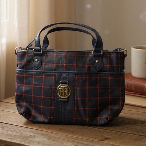 Tommy Hilfiger Plaid Crossbody Bag - Picture 1 of 9
